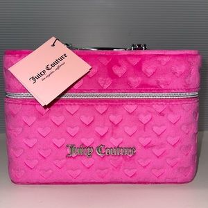 Juicy Couture pink Makeup Bag with Mirror inside